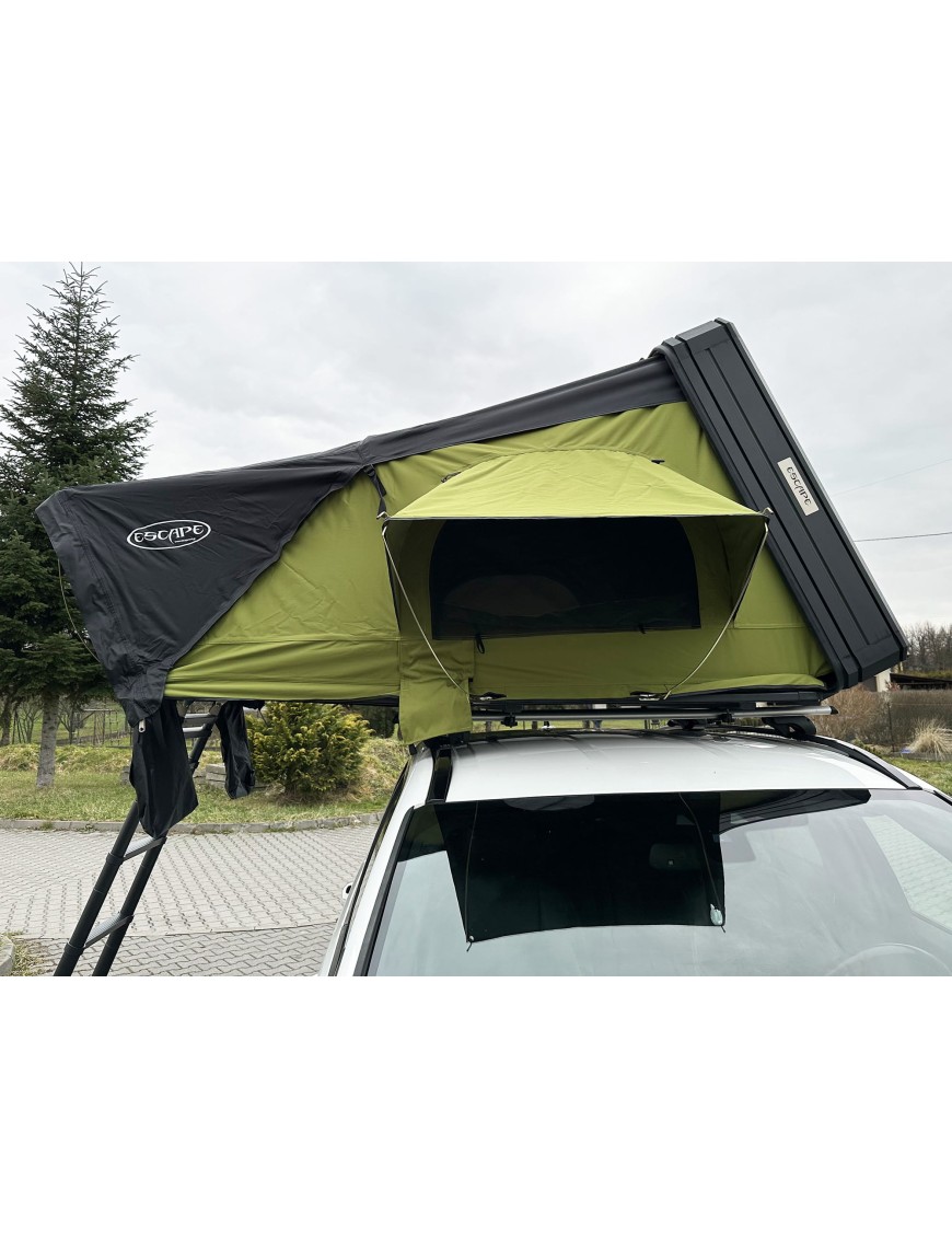 Rooftop Tent Escape VIGO 190 cm Green Aluminium with Anti-Condensation Mat