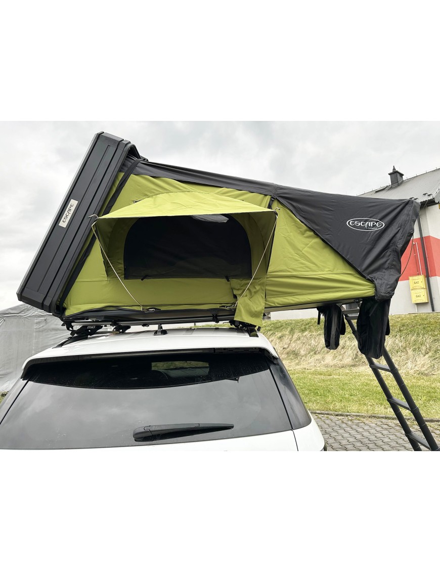 Rooftop Tent Escape VIGO 190 cm Green Aluminium with Anti-Condensation Mat