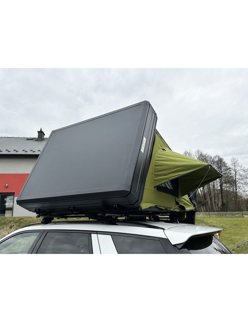 Rooftop Tent Escape VIGO 190 cm Green Aluminium with Anti-Condensation Mat