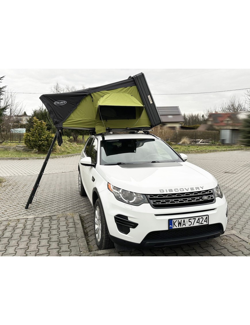 Rooftop Tent Escape VIGO 190 cm Green Aluminium with Anti-Condensation Mat