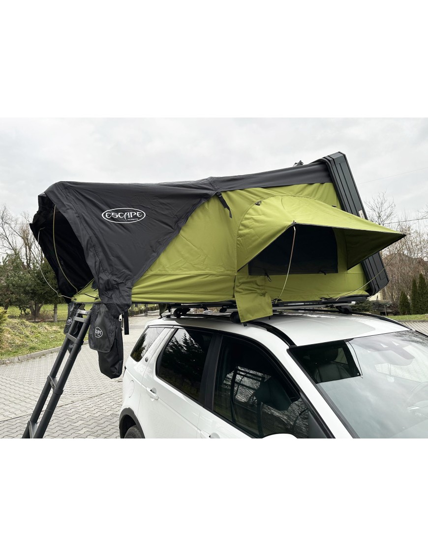 Rooftop Tent Escape VIGO 190 cm Green Aluminium with Anti-Condensation Mat