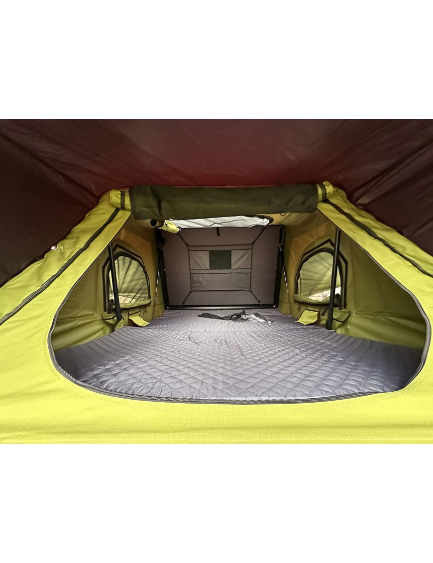 Rooftop Tent Escape VIGO 190 cm Green Aluminium with Anti-Condensation Mat