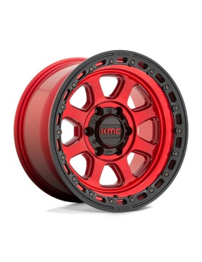 Felga aluminiowa KM548 CHASE Candy Red W/ Black Lip KMC