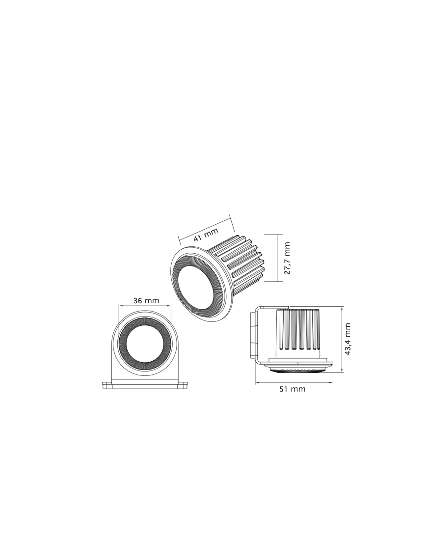 DARK KNIGHT GLORIA WARNING LIGHT CLEAR LENS