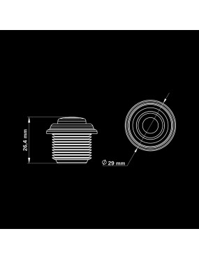 FREEDOM BLACK RAVEN SIDE MARKER ROUND 29MM