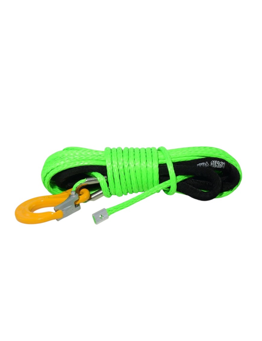 Runic Gear Synthetic Winch Rope 6 mm x 15 m with Hook – Lime Runic Gear Synthetic Winch Rope 6 mm x 15 m with Hook – Lime