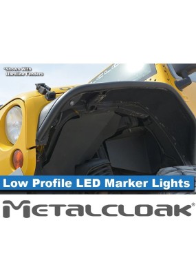 MetalCloak Low Profile LED Marker Lights – Jeep Wrangler JK
