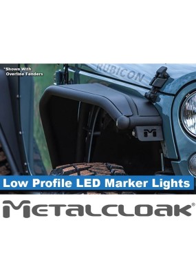 MetalCloak Low Profile LED Marker Lights – Jeep Wrangler JK