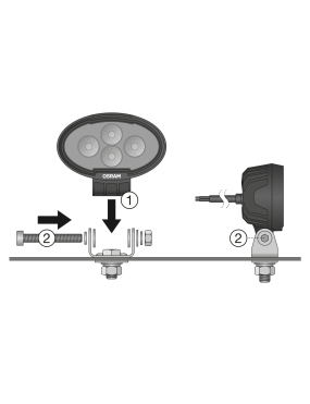LEDriving Oval WL VX100-WD working light
