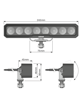 LEDriving Lightbar WL VX250-WD
