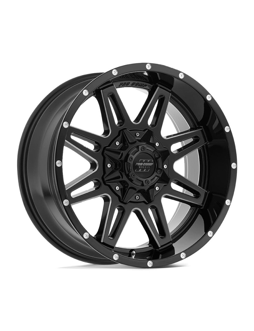 Felga aluminiowa PA42 BLOCKADE Gloss Black Milled PRO COMP