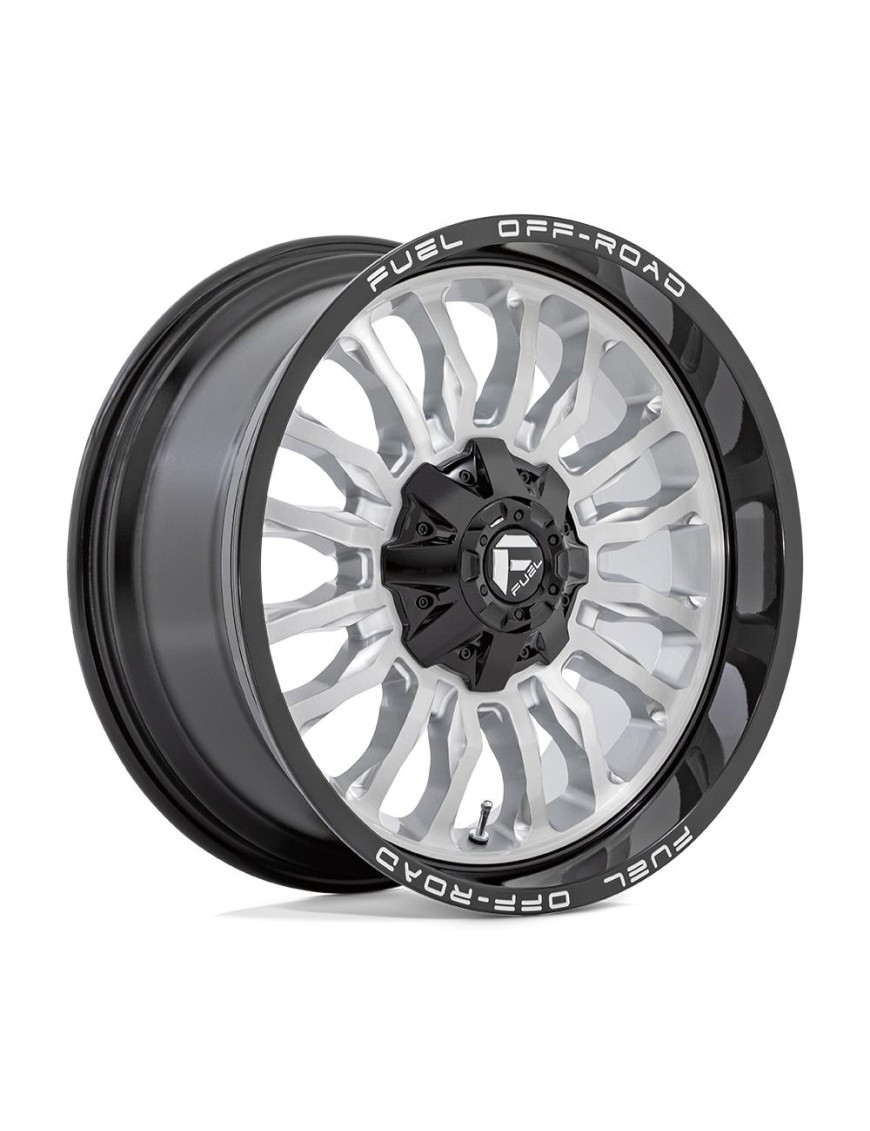 Felga aluminiowa D798 ARC Silver Brushed Face W/ Milled Black Lip FUEL