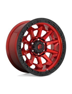 Felga aluminiowa D695 COVERT Candy Red Black Bead Ring FUEL