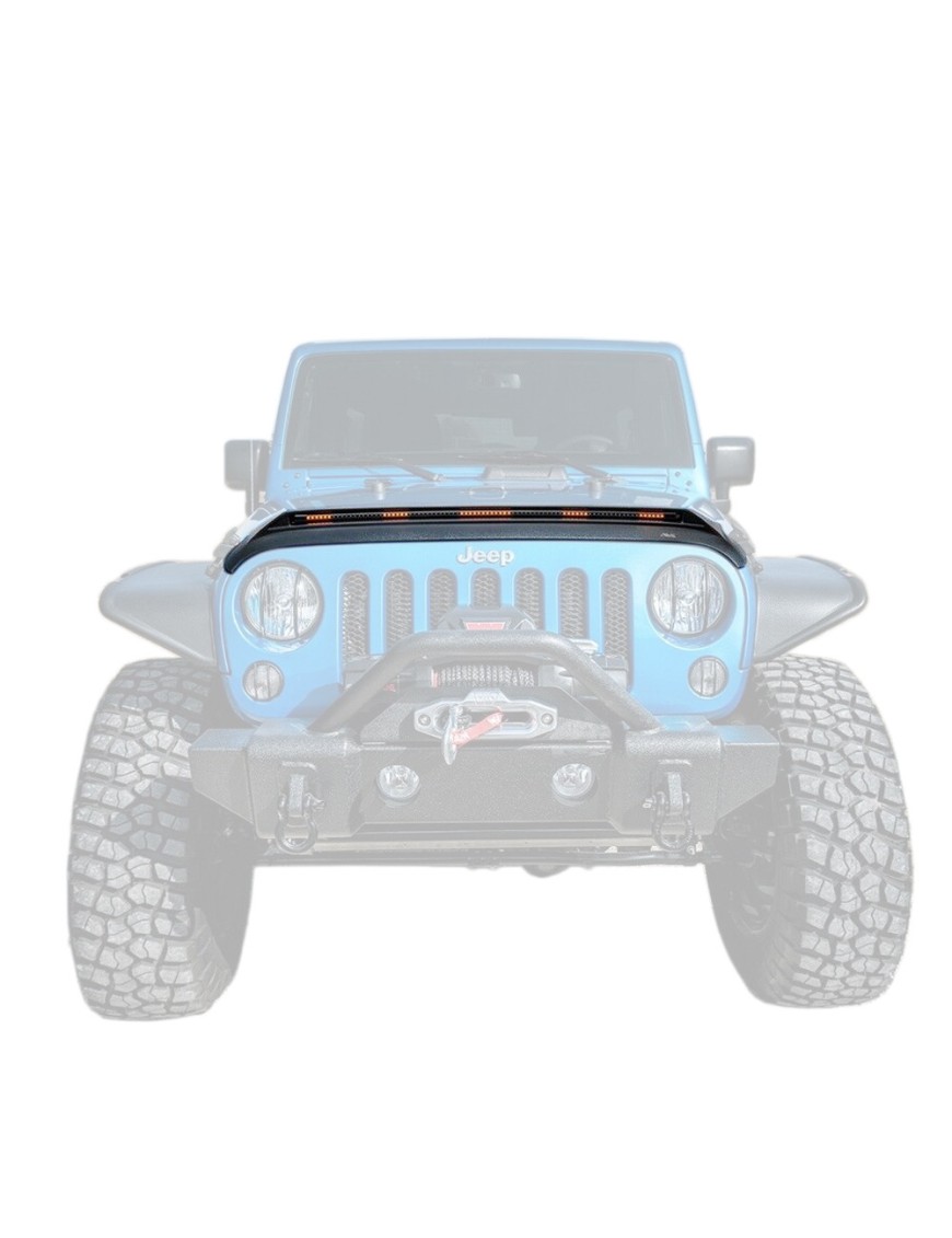 Listwa z lampami obrysowymi LED amber Husky Liners Aeroskin Lightshield Pro