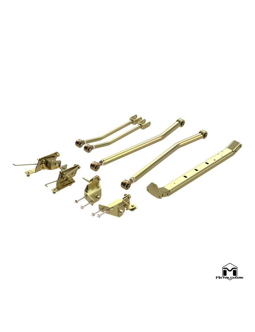 Jeep JL Wrangler & JT Gladiator Bolt-On 4-Link Front System, 4-Door