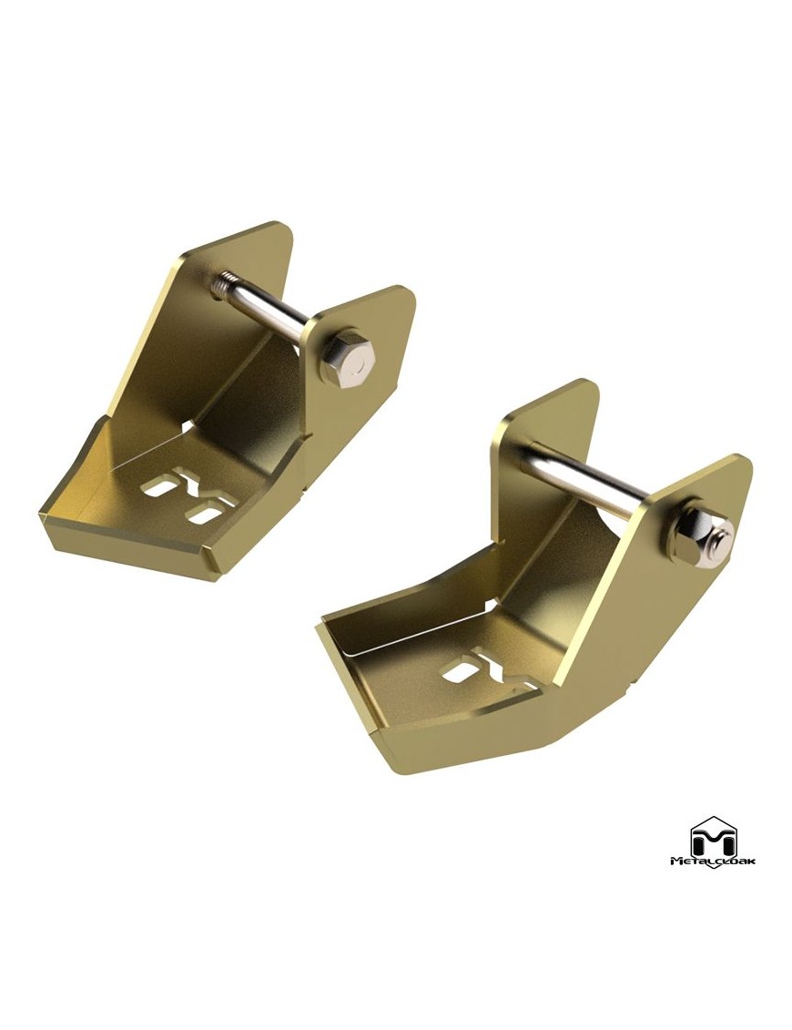 Lower Shock and Control Arm Mount Skid Plates for Jeep Wrangler JL JLU by Metalcloak Lower Shock and Control Arm Mount Skid Plates for Jeep Wrangler JL JLU by Metalcloak