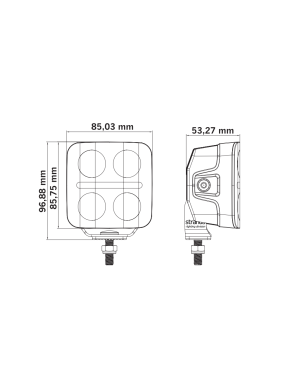 NUUK D-LINE QB DRIVING LIGHT 3″ 809286