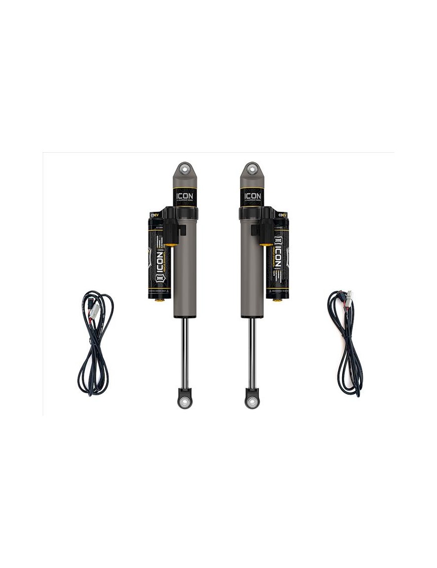Amortyzatory ICON 2.5 VS z zewnętrznym zbiornikiem i regulacją CDEV 2,5'' (PARA), tył, Jeep Wrangler JL