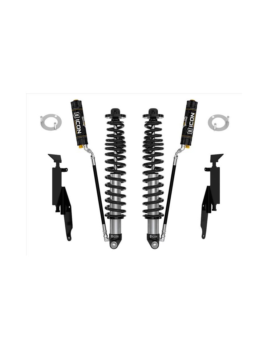 Para Amortyzatorów Coilover ICON 2.5 VS z zewnętrzymi zbiornikami CDCV, Lift 1.25-3 Ford Bronco Tył, Sprężyny HD