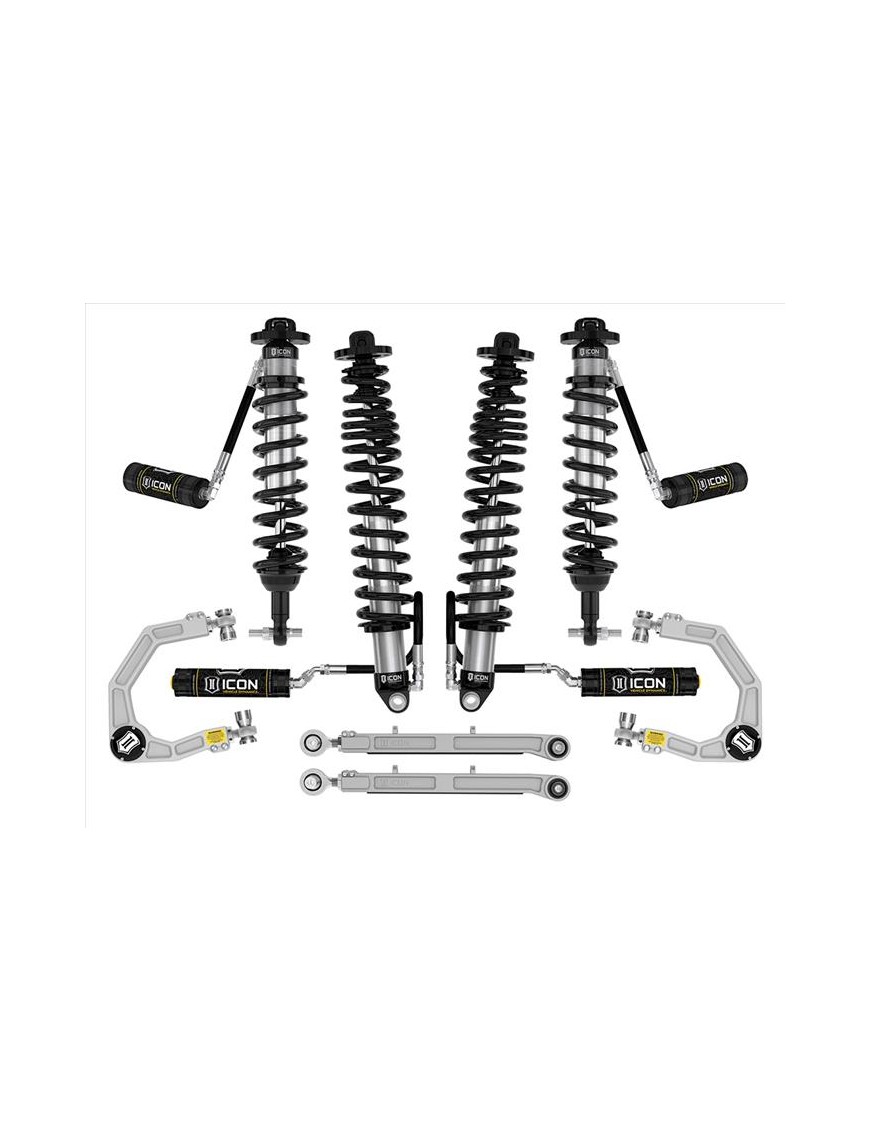 Zestaw Zawieszenia ICON Ford Bronco 3-4'' Lift, Stage 5, Billet (bez pakietu Sasquatch)