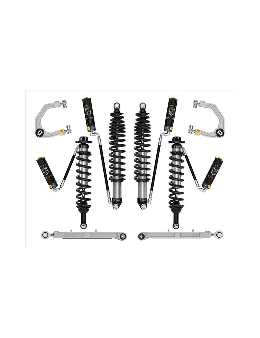 Zestaw Zawieszenia ICON Ford Bronco 3-4'' Lift, Stage 6 CDXS, Billet, Sprężyny HD (bez pakietu Sasquatch) Zestaw Zawieszenia ICON Ford Bronco 3-4'' Lift, Stage 6 CDXS, Billet, Sprężyny HD (bez pakietu Sasquatch)