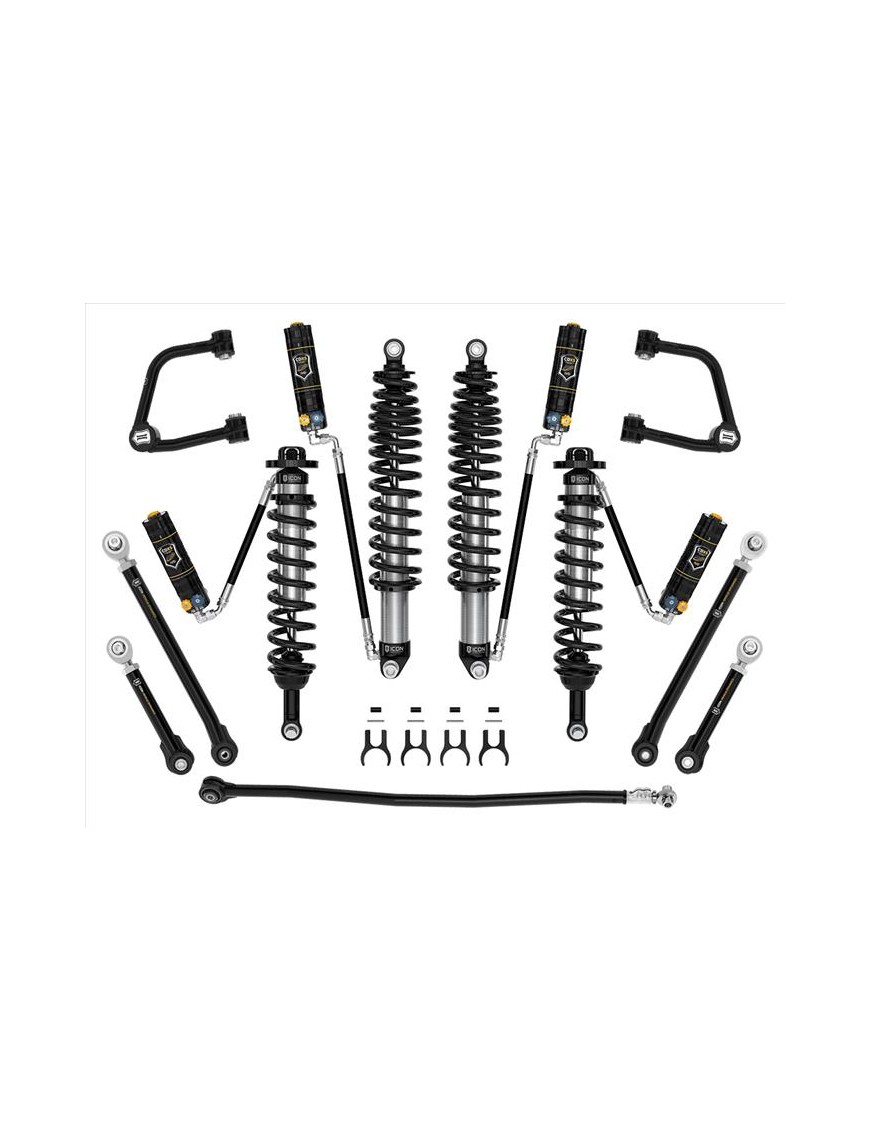 Zestaw Zawieszenia ICON Ford Bronco 3-4'' Lift, Stage 7 CDXS, Rurowe Wahacze, Sprężyny HD (bez pakietu Sasquatch) Zestaw Zawieszenia ICON Ford Bronco 3-4'' Lift, Stage 7 CDXS, Rurowe Wahacze, Sprężyny HD (bez pakietu Sasquatch)