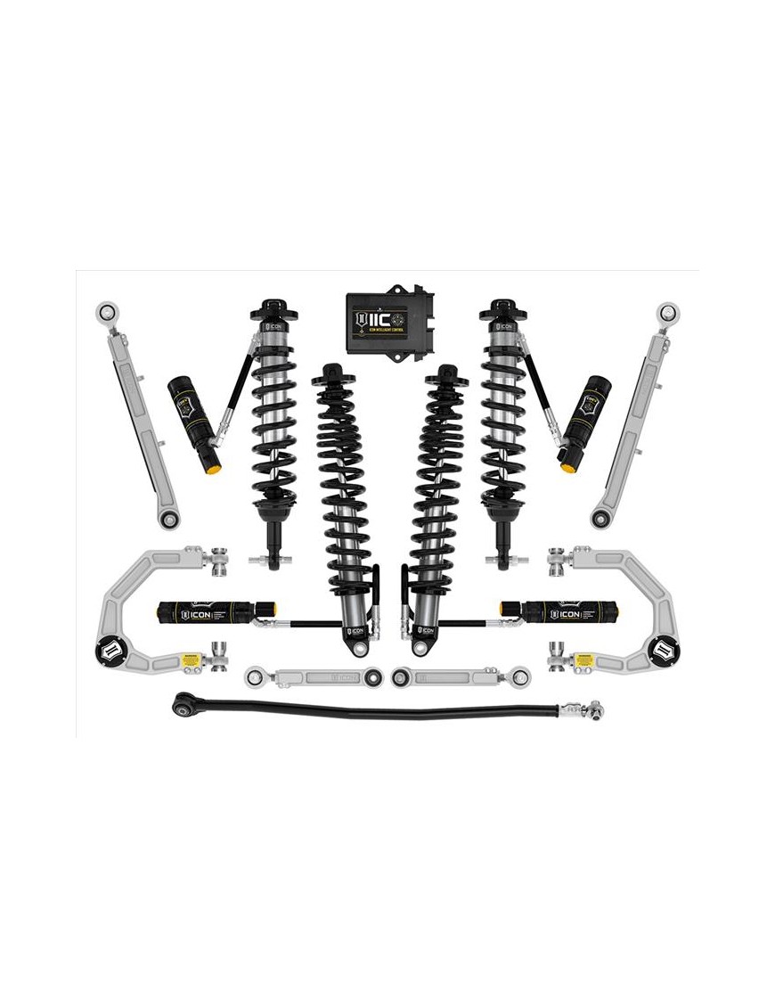 Zestaw Zawieszenia ICON Ford Bronco 3-4'' Lift, Stage 8, Billet, (bez pakietu Sasquatch) Zestaw Zawieszenia ICON Ford Bronco 3-4'' Lift, Stage 8, Billet, (bez pakietu Sasquatch)