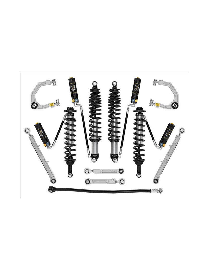 Zestaw Zawieszenia ICON Ford Bronco 2-3'' Lift, Stage 7 CDXS, Billet, Sprężyny HD (z pakietem Sasquatch) Zestaw Zawieszenia ICON Ford Bronco 2-3'' Lift, Stage 7 CDXS, Billet, Sprężyny HD (z pakietem Sasquatch)