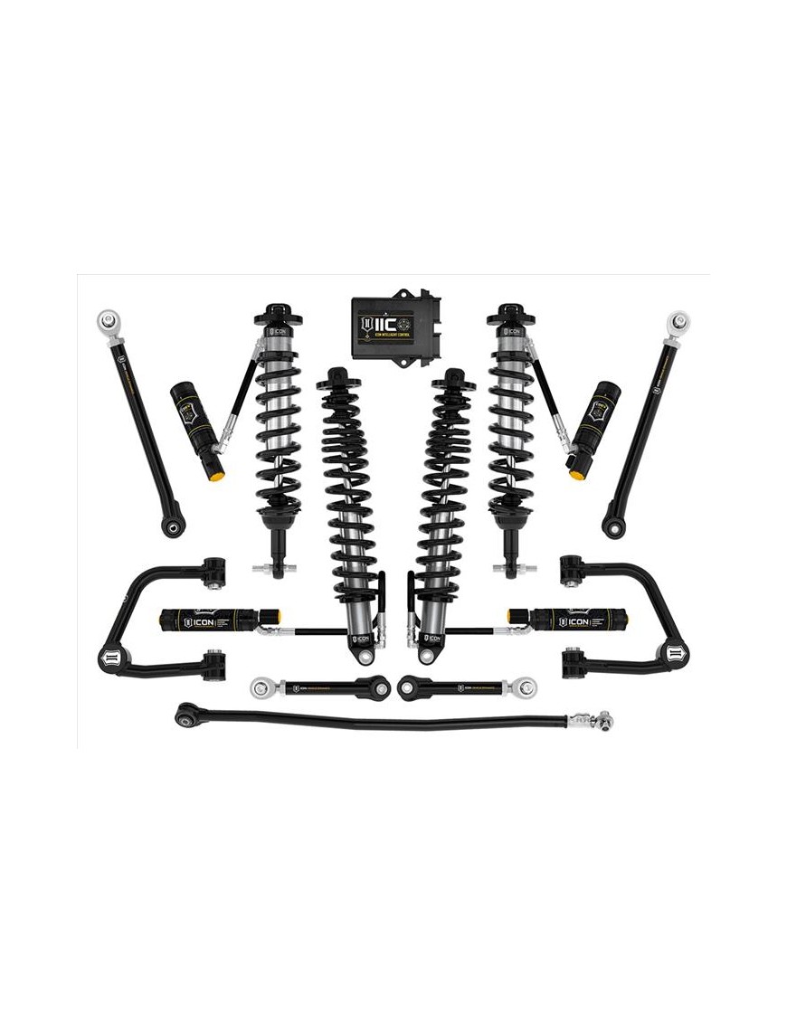 Zestaw Zawieszenia ICON Ford Bronco 2-3'' Lift, Stage 8, Rurowe Wahacze, Sprężyny HD (z pakietem Sasquatch) Zestaw Zawieszenia ICON Ford Bronco 2-3'' Lift, Stage 8, Rurowe Wahacze, Sprężyny HD (z pakietem Sasquatch)