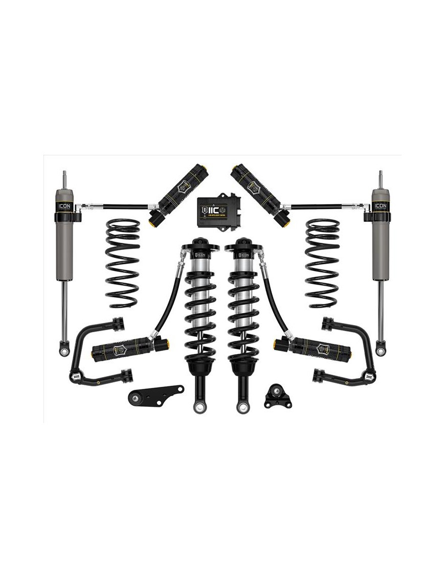 Zestaw Zawieszenia ICON 1.25-3'' Lift, Stage 6 Wahacze Rurowe, Sprężyny Progresywne Toyota Tacoma 2024 Zestaw Zawieszenia ICON 1.25-3'' Lift, Stage 6 Wahacze Rurowe, Sprężyny Progresywne Toyota Tacoma 2024