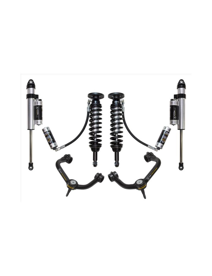 Zestaw Zawieszenia ICON 1.75-2.63'' Lift, Stage 5, Wahacze Rurowe, F-150 4WD 2009-2014 Zestaw Zawieszenia ICON 1.75-2.63'' Lift, Stage 5, Wahacze Rurowe, F-150 4WD 2009-2014