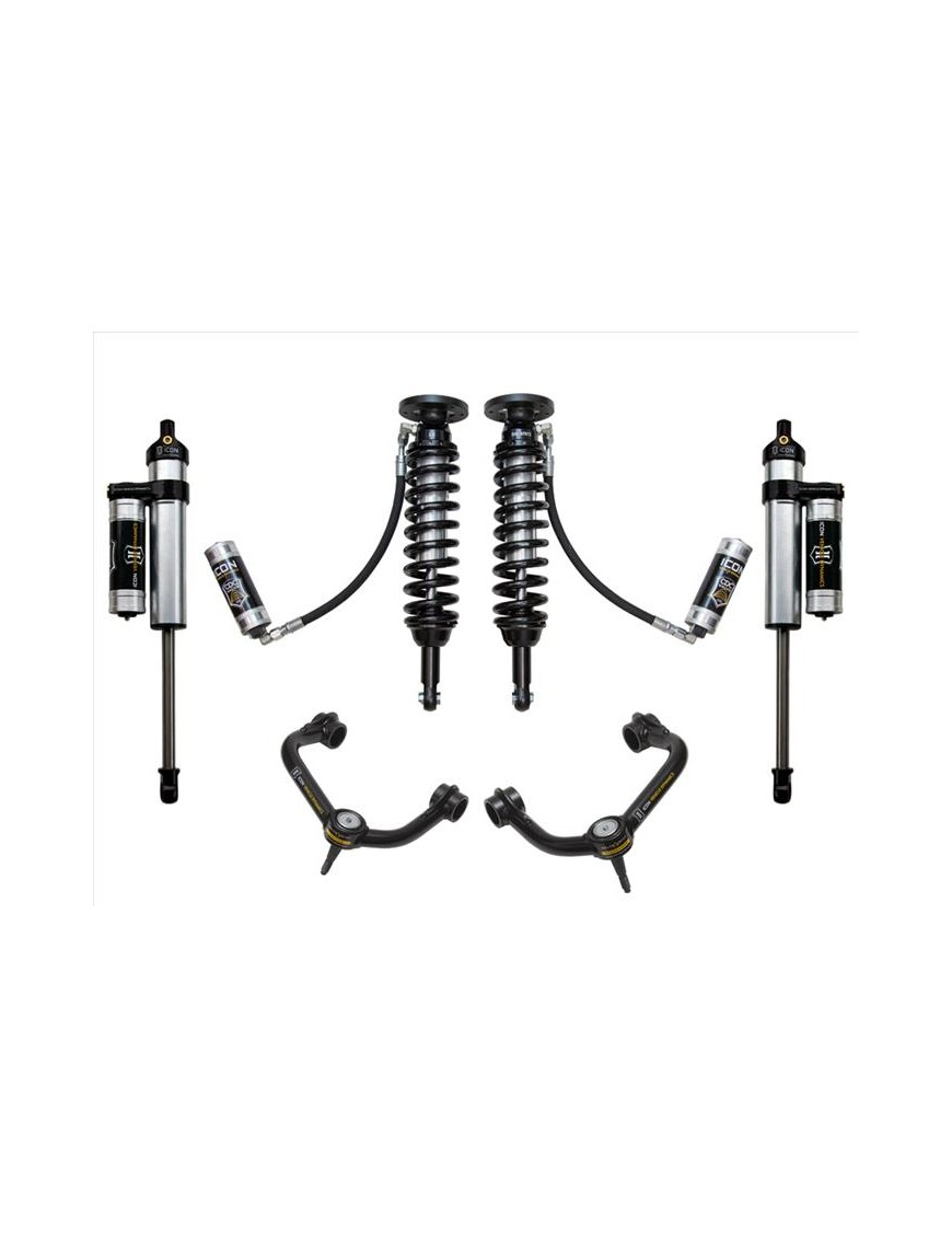Zestaw Zawieszenia ICON 1.75-2.63'' Lift, Stage 4, Wahacze Rurowe, F-150 2WD 2009-2014 Zestaw Zawieszenia ICON 1.75-2.63'' Lift, Stage 4, Wahacze Rurowe, F-150 2WD 2009-2014