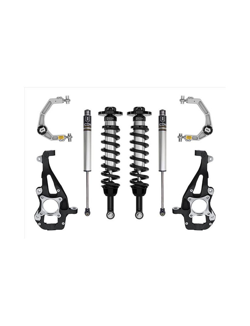 Zestaw Zawieszenia ICON 3,5-4,5'' Lift, Stage 1, Billet F-150 4WD 2021-2023 Zestaw Zawieszenia ICON 3,5-4,5'' Lift, Stage 1, Billet F-150 4WD 2021-2023