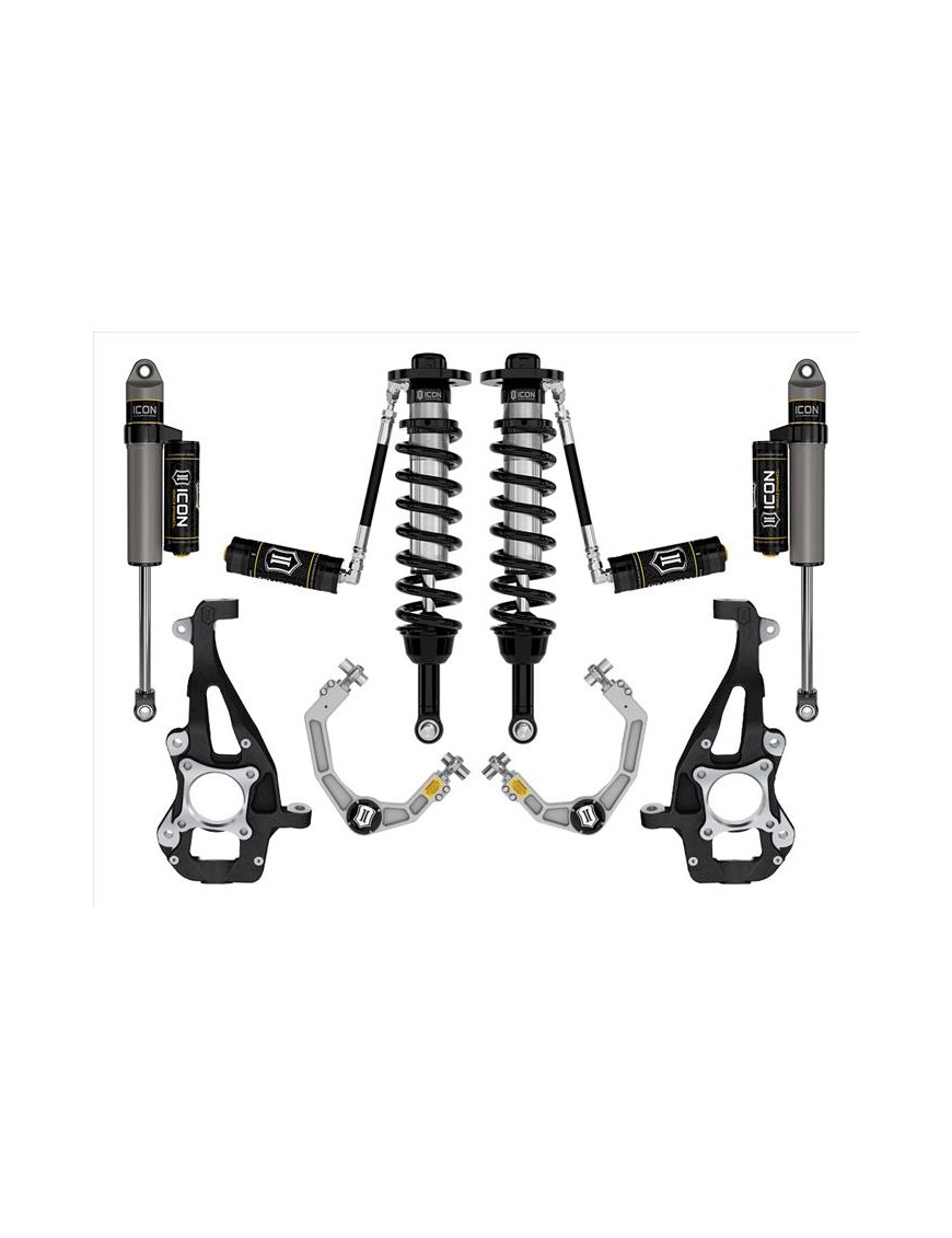 Zestaw Zawieszenia ICON 3,5-4,5'' Lift, Stage 3, Billet F-150 4WD 2021-2023 Zestaw Zawieszenia ICON 3,5-4,5'' Lift, Stage 3, Billet F-150 4WD 2021-2023