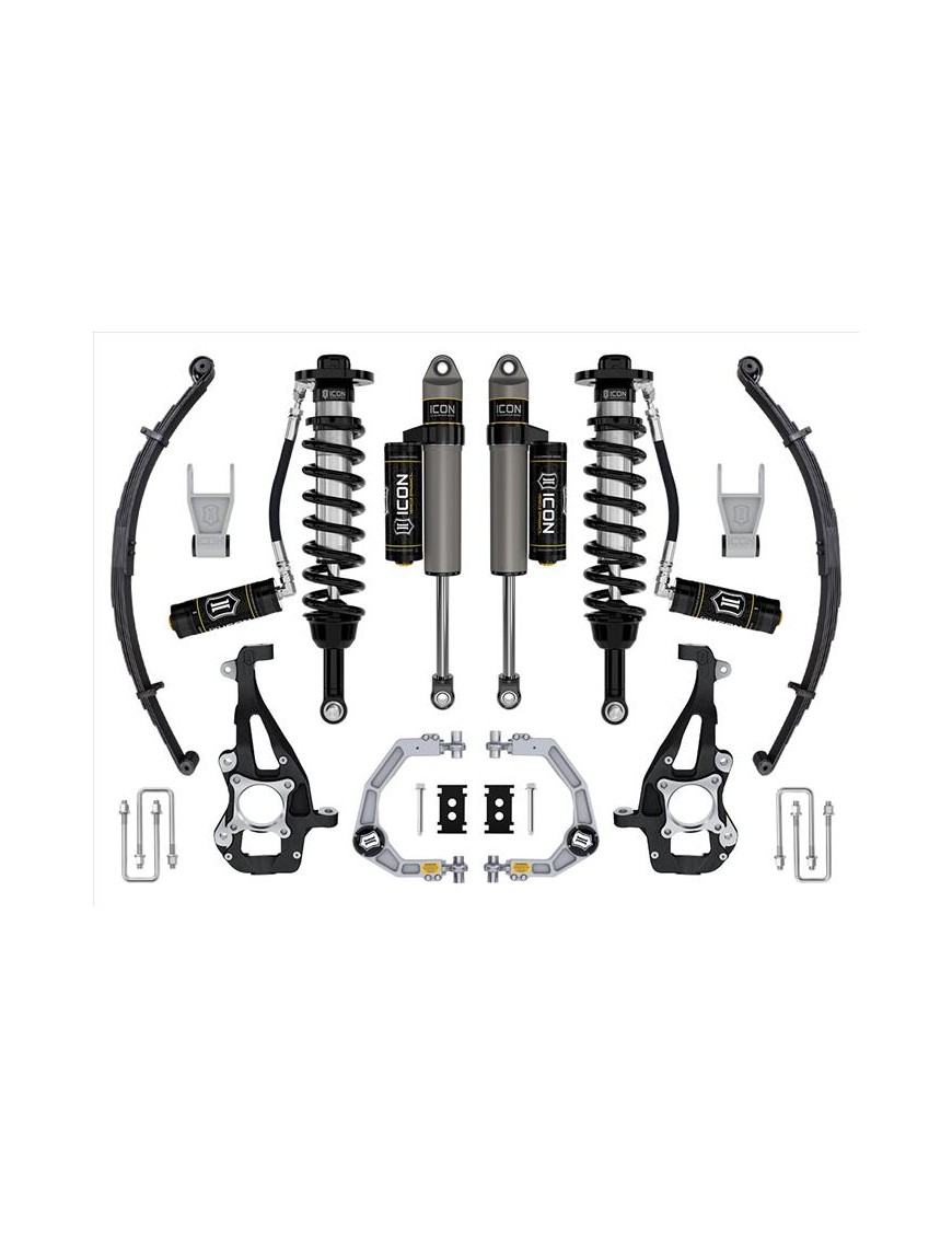 Zestaw Zawieszenia z Resorami ICON 3,5-4,5'' Lift, Stage 3, Billet F-150 4WD 2021-2023 Zestaw Zawieszenia z Resorami ICON 3,5-4,5'' Lift, Stage 3, Billet F-150 4WD 2021-2023