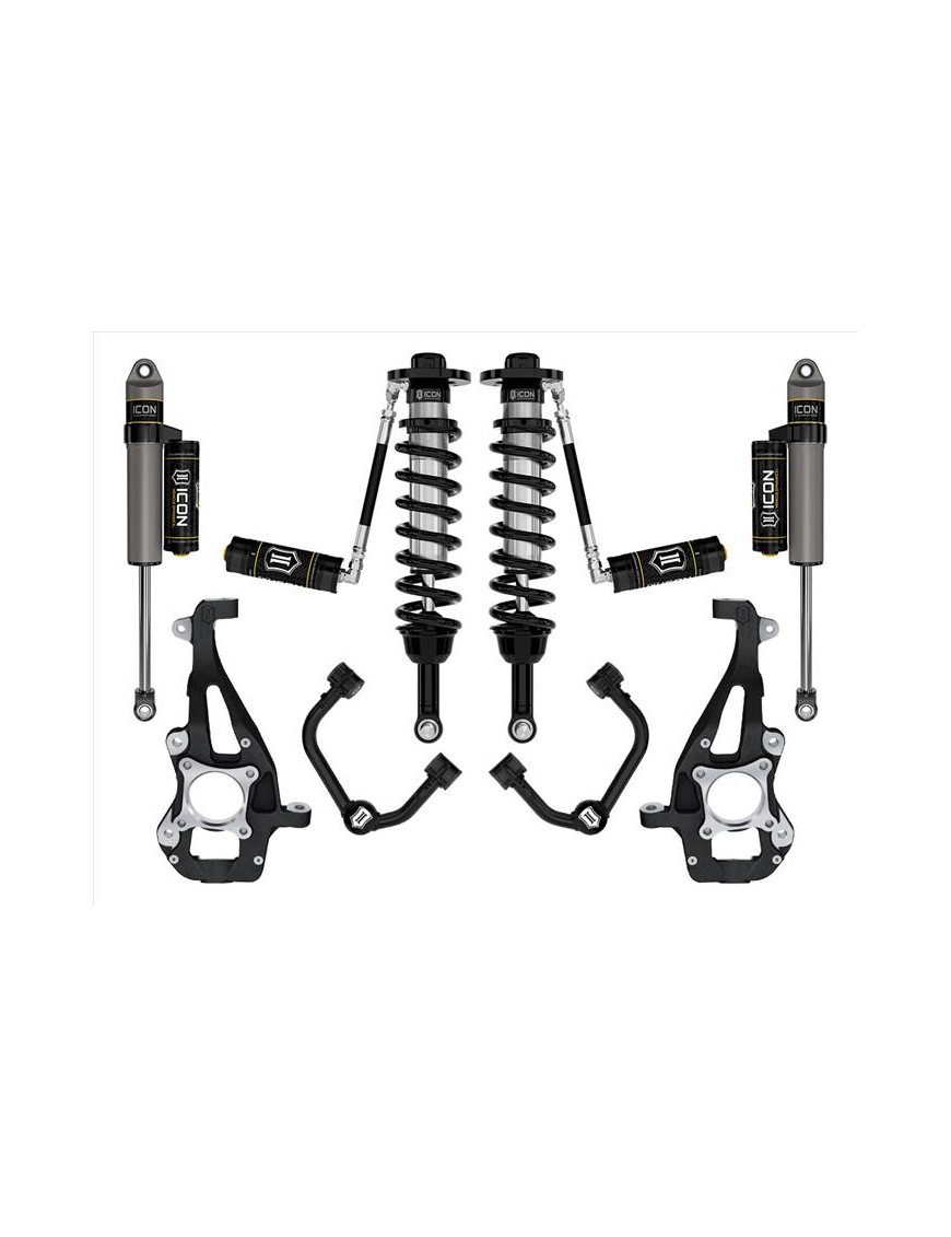 Zestaw Zawieszenia ICON 3,5-4,5'' Lift, Stage 3, Wahacze Rurowe F-150 4WD 2021-2023