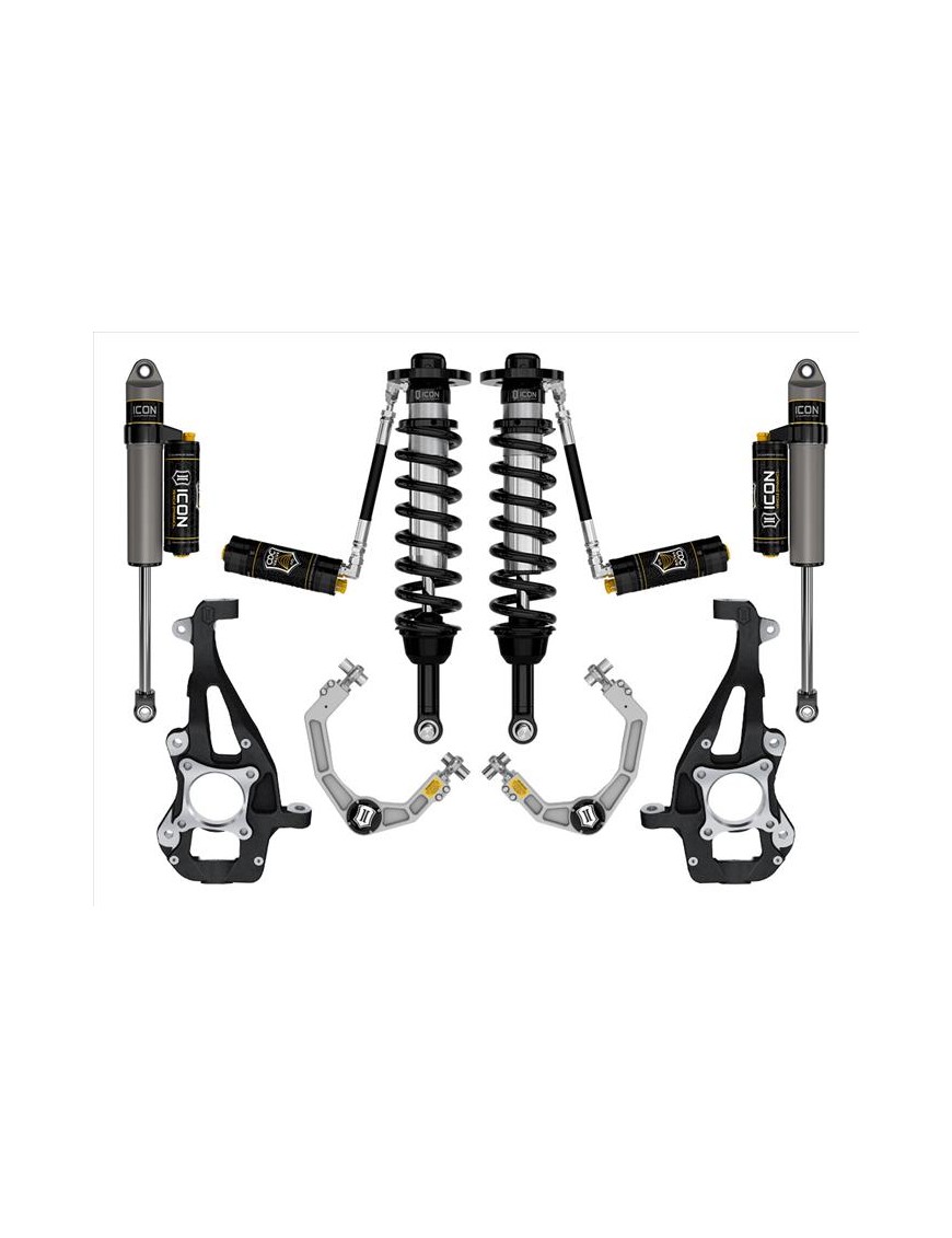 Zestaw Zawieszenia ICON 3,5-4,5'' Lift, Stage 4, Billet F-150 4WD 2021-2023 Zestaw Zawieszenia ICON 3,5-4,5'' Lift, Stage 4, Billet F-150 4WD 2021-2023