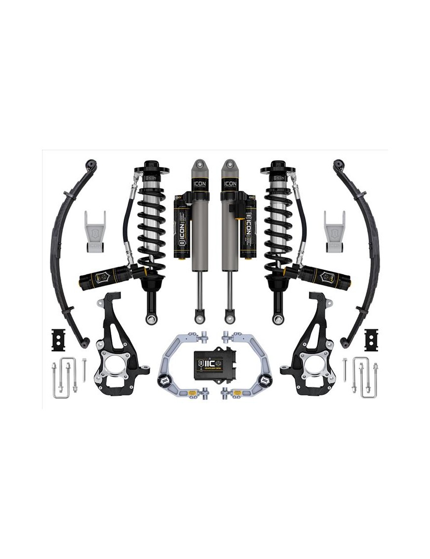 Zestaw Zawieszenia z Resorami ICON 3,5-4,5'' Lift, Stage 5, Billet F-150 4WD 2021-2023 Zestaw Zawieszenia z Resorami ICON 3,5-4,5'' Lift, Stage 5, Billet F-150 4WD 2021-2023
