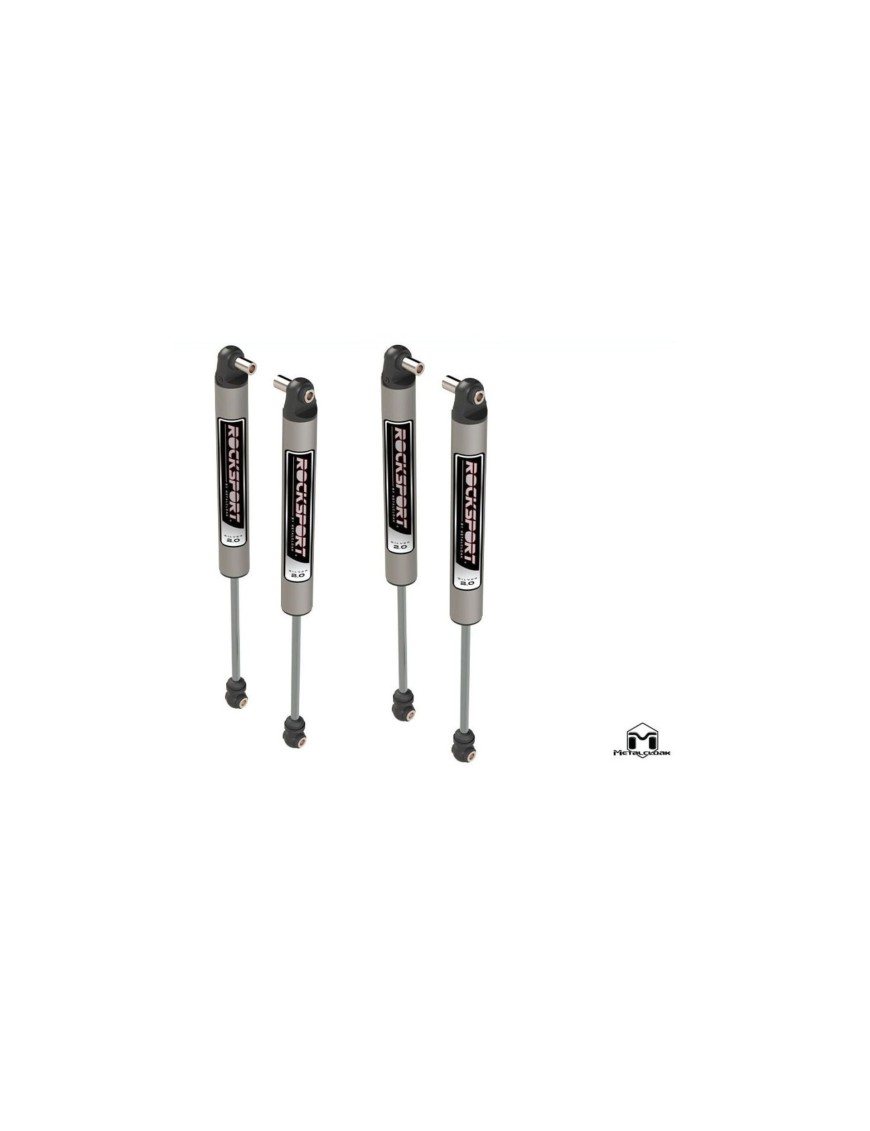 Set of Shocks Jeep Wrangler JLU 2,5-4,5" Lift Rocksport SILVER