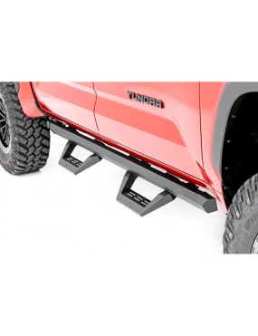 Progi, stopnie boczne regulowane aluminiowe Rough Country SRX2 Crew Cab