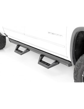 Progi, stopnie boczne regulowane aluminiowe Rough Country SRX2 Crew Cab