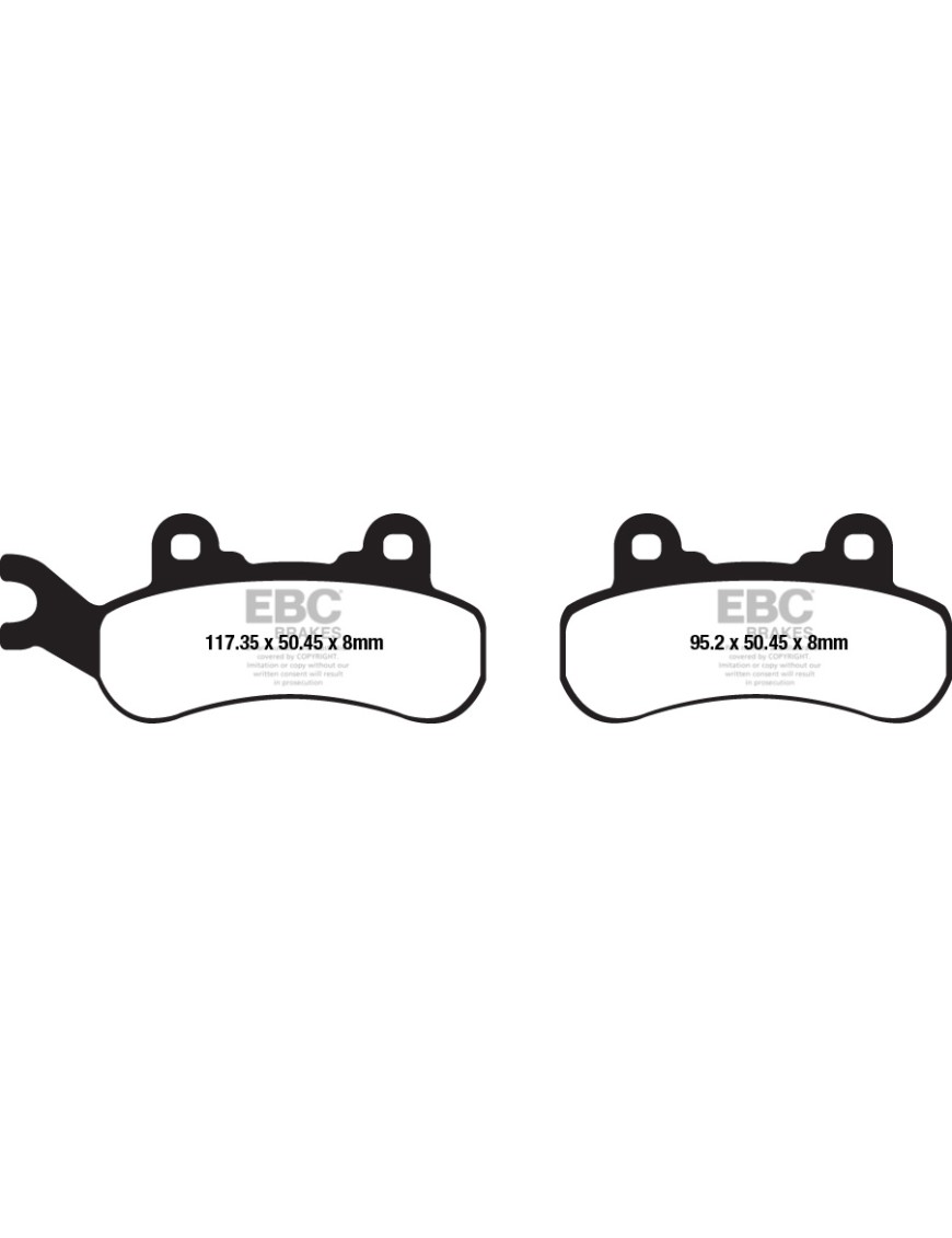 Klocki hamulcowe EBC FA682R (kpl. na 1 tarczę)