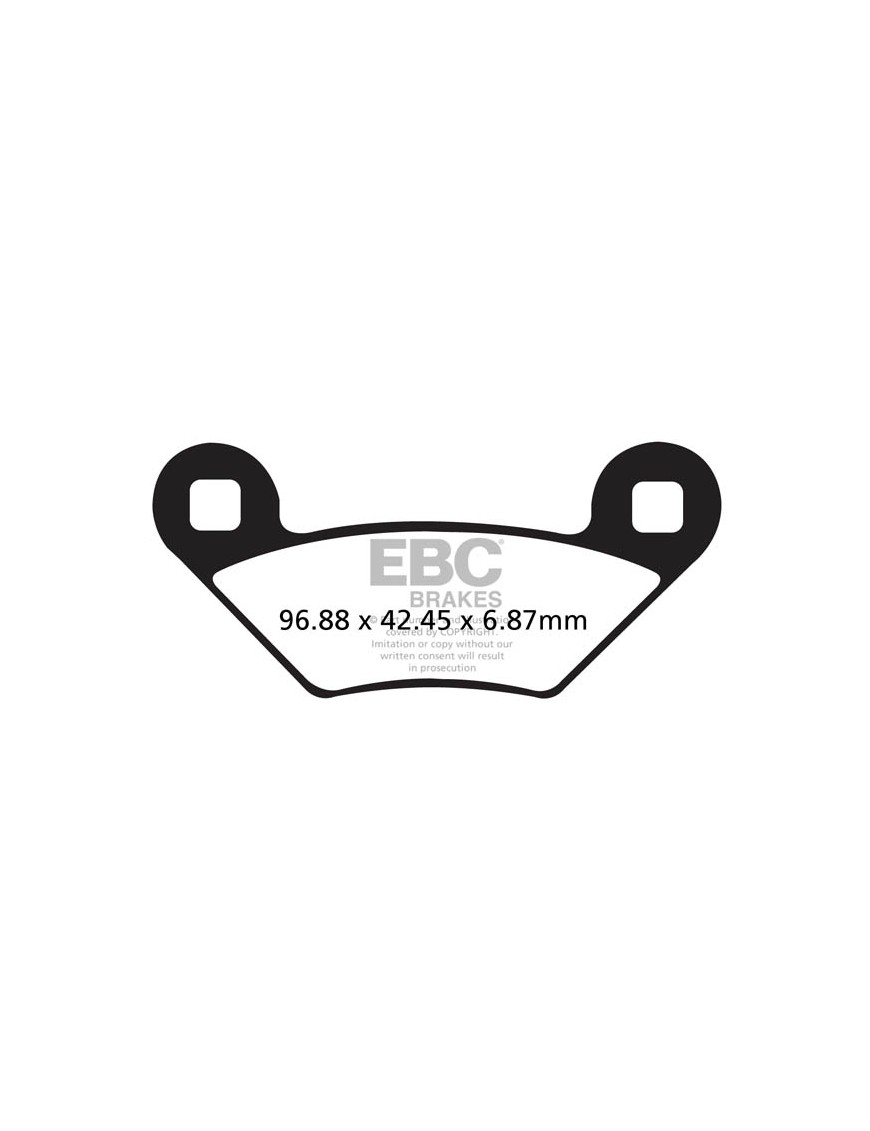Brake Pads Set for 1 Disc EBC Brakes FA475R