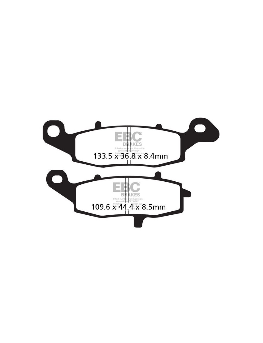 EBC Brakes FA229HH Reinforced Brake Pads – Set for One Disc