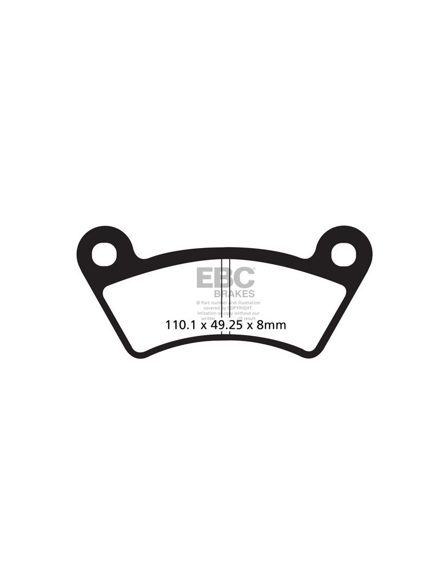 EBC BRAKES FA482TT – Brake Pads (Set for 1 Disc)