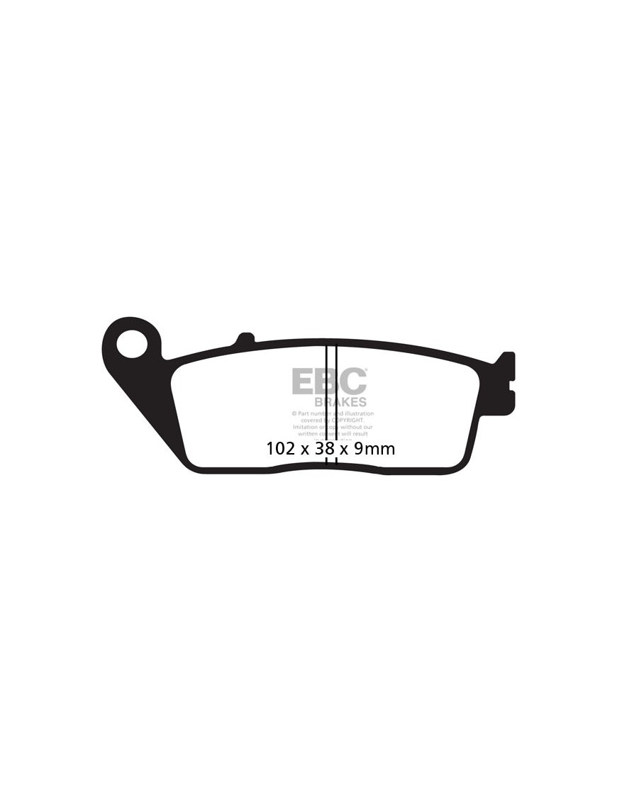 Reinforced Brake Pads (set for 1 disc) EBC Brakes | FA226HH