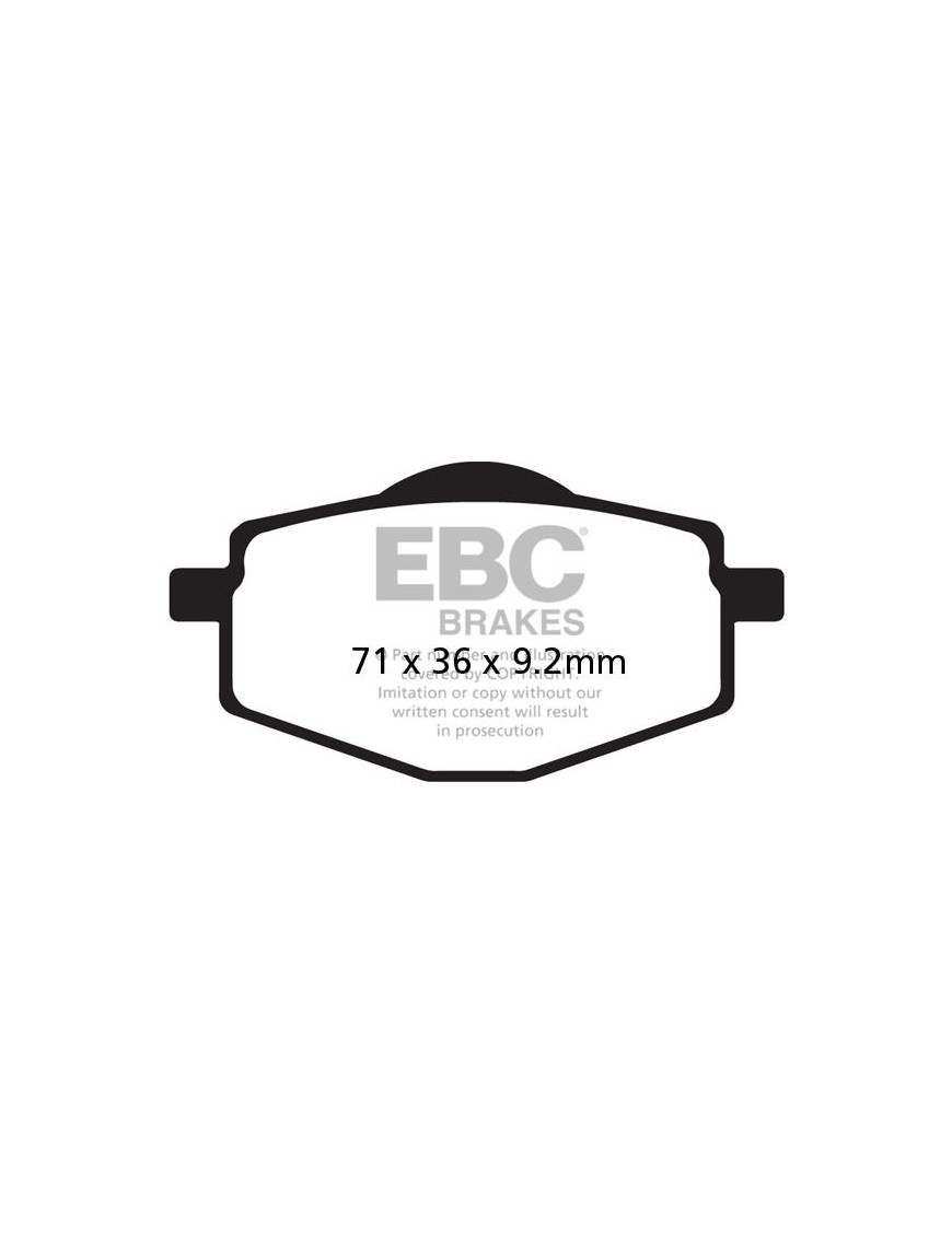 EBC Brakes FA101R Brake Pads – Set for 1 Disc