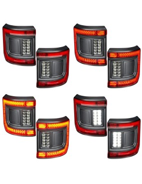 ORACLE Lighting – Flush LED Tail Light Kit + Dual-Function Amber/White Reverse Module for Jeep Gladiator JT