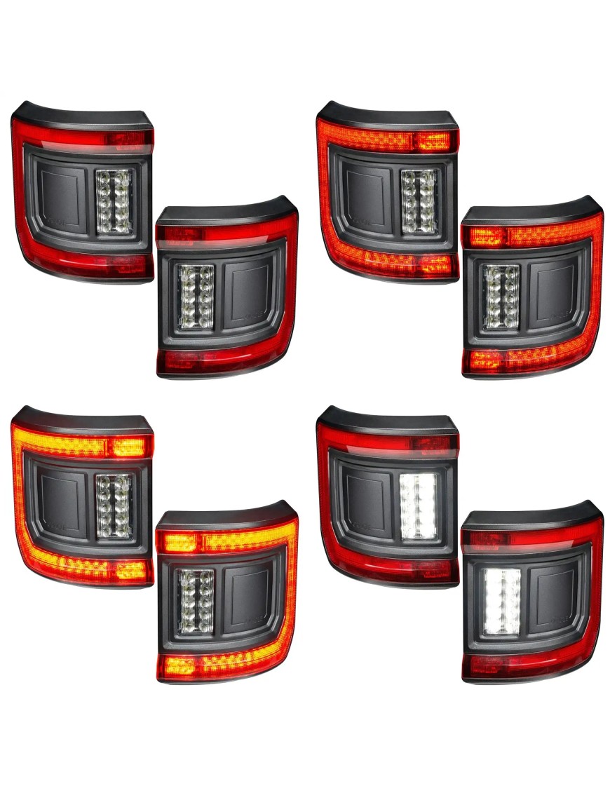 ORACLE Lighting – Flush LED Tail Light Kit + Dual-Function Amber/White Reverse Module for Jeep Gladiator JT
