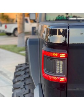 ORACLE Lighting – Flush LED Tail Light Kit + Dual-Function Amber/White Reverse Module for Jeep Gladiator JT